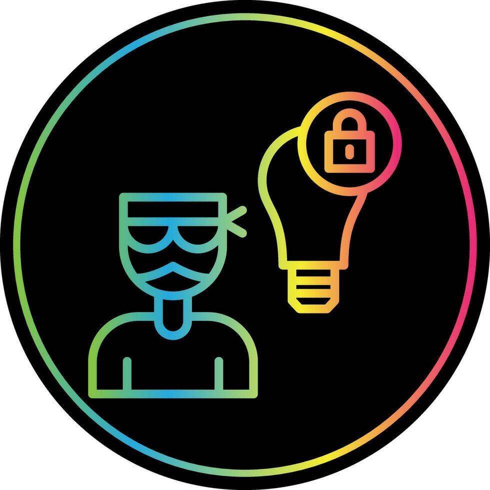 Intellectual Property Theft Vector Icon Design