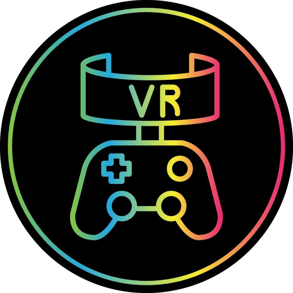 Vr Game Vector Icon Design