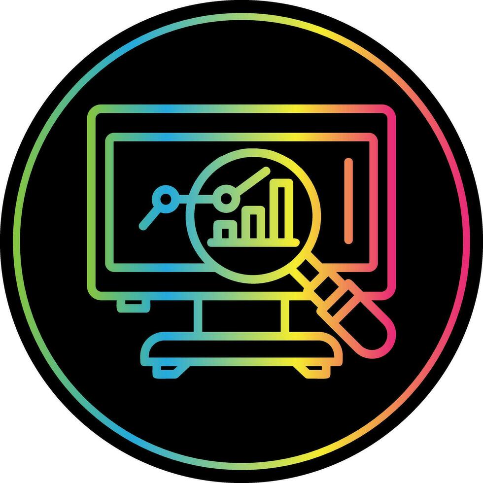 Market Analysis Vector Icon Design