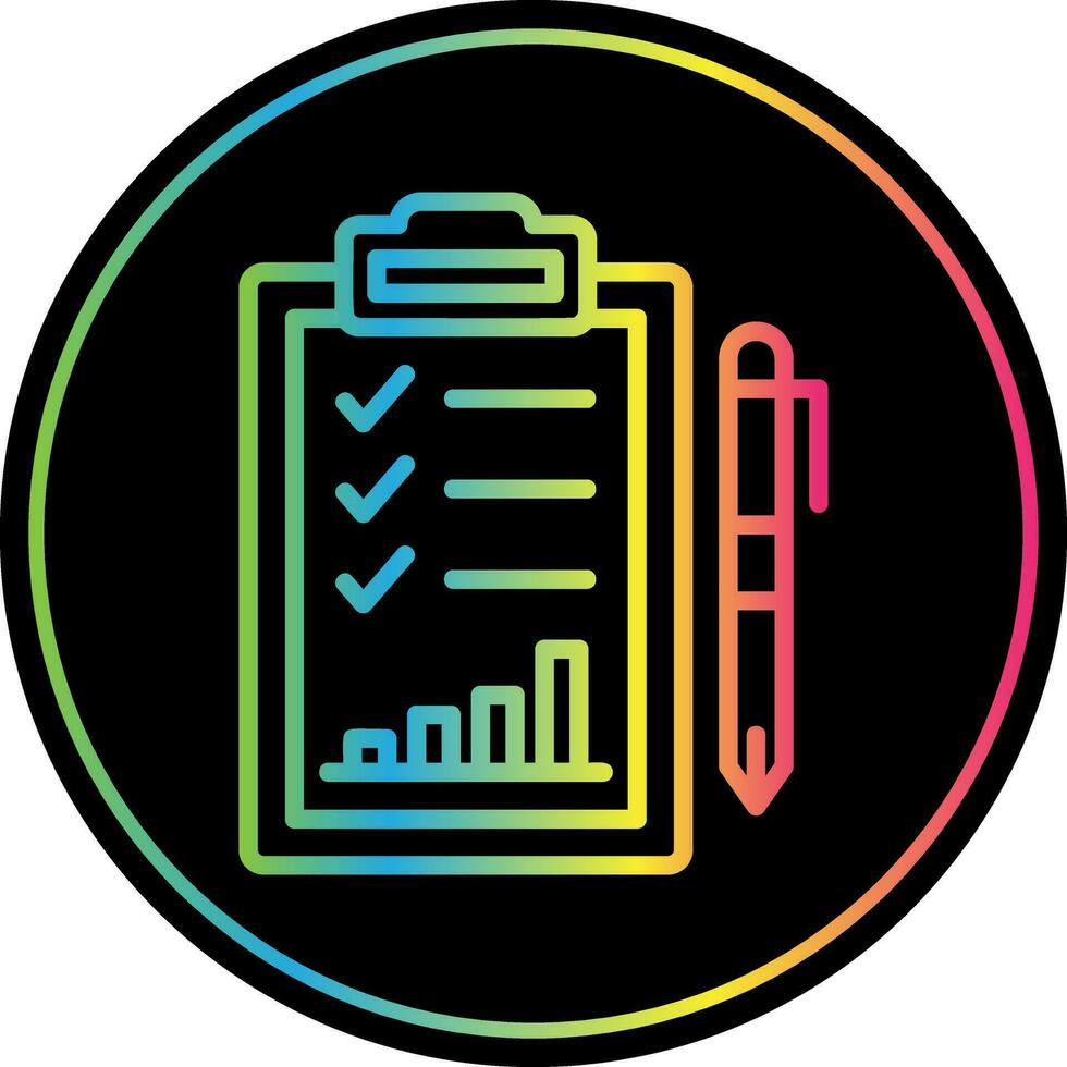 Performance Evaluation Vector Icon Design