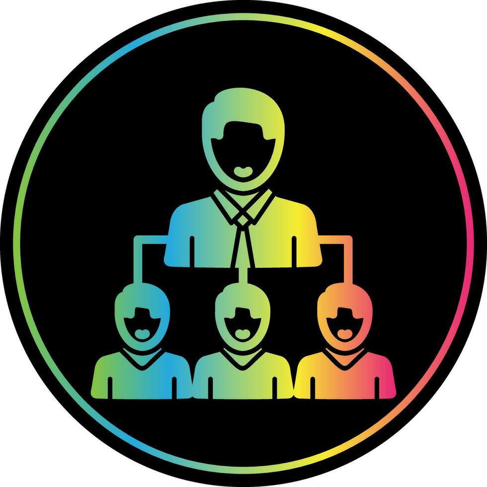 Leadership by Example Vector Icon Design