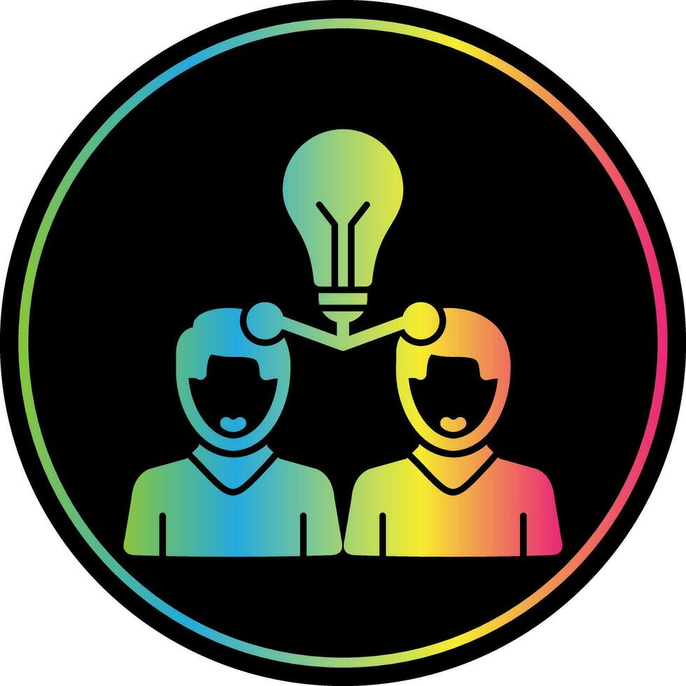 Knowledge Sharing Vector Icon Design
