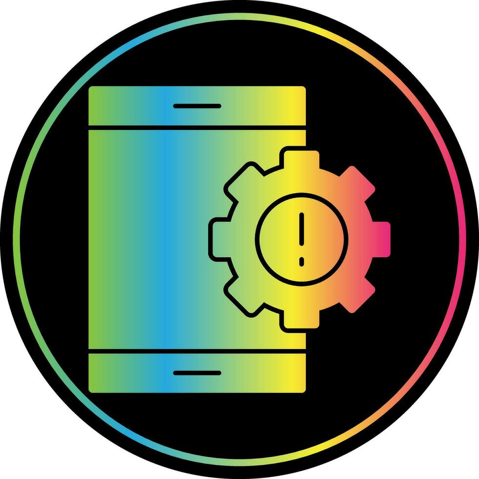 Mobile App Vulnerabilities Vector Icon Design