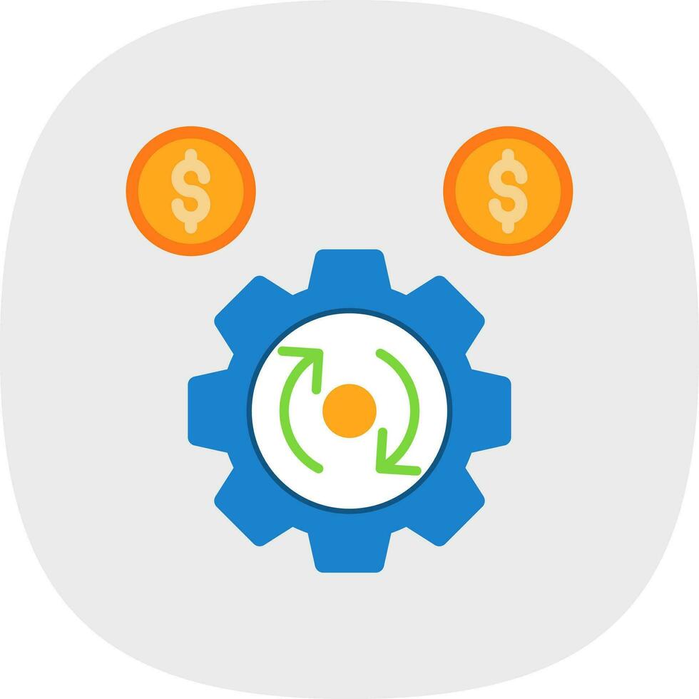 Process Optimization Vector Icon Design