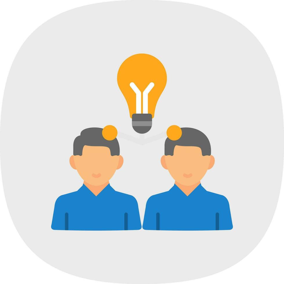 Knowledge Sharing Vector Icon Design
