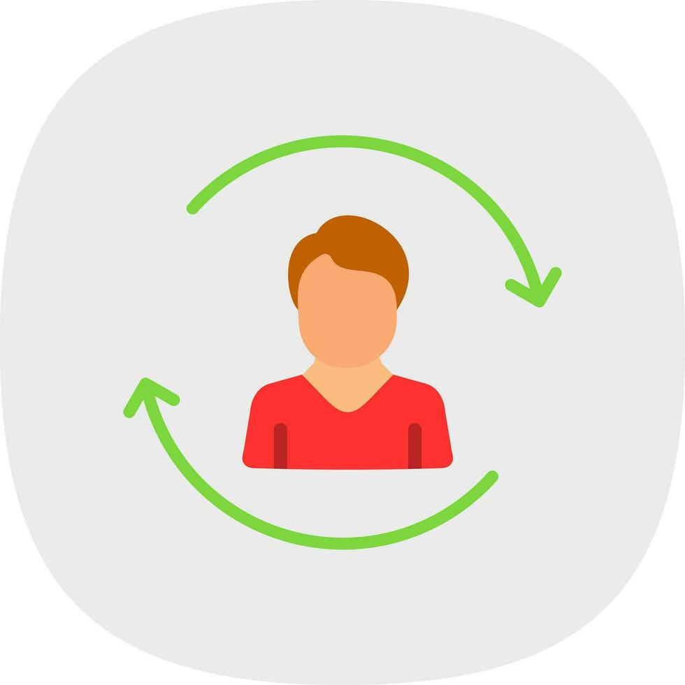 Customer Churn Vector Icon Design