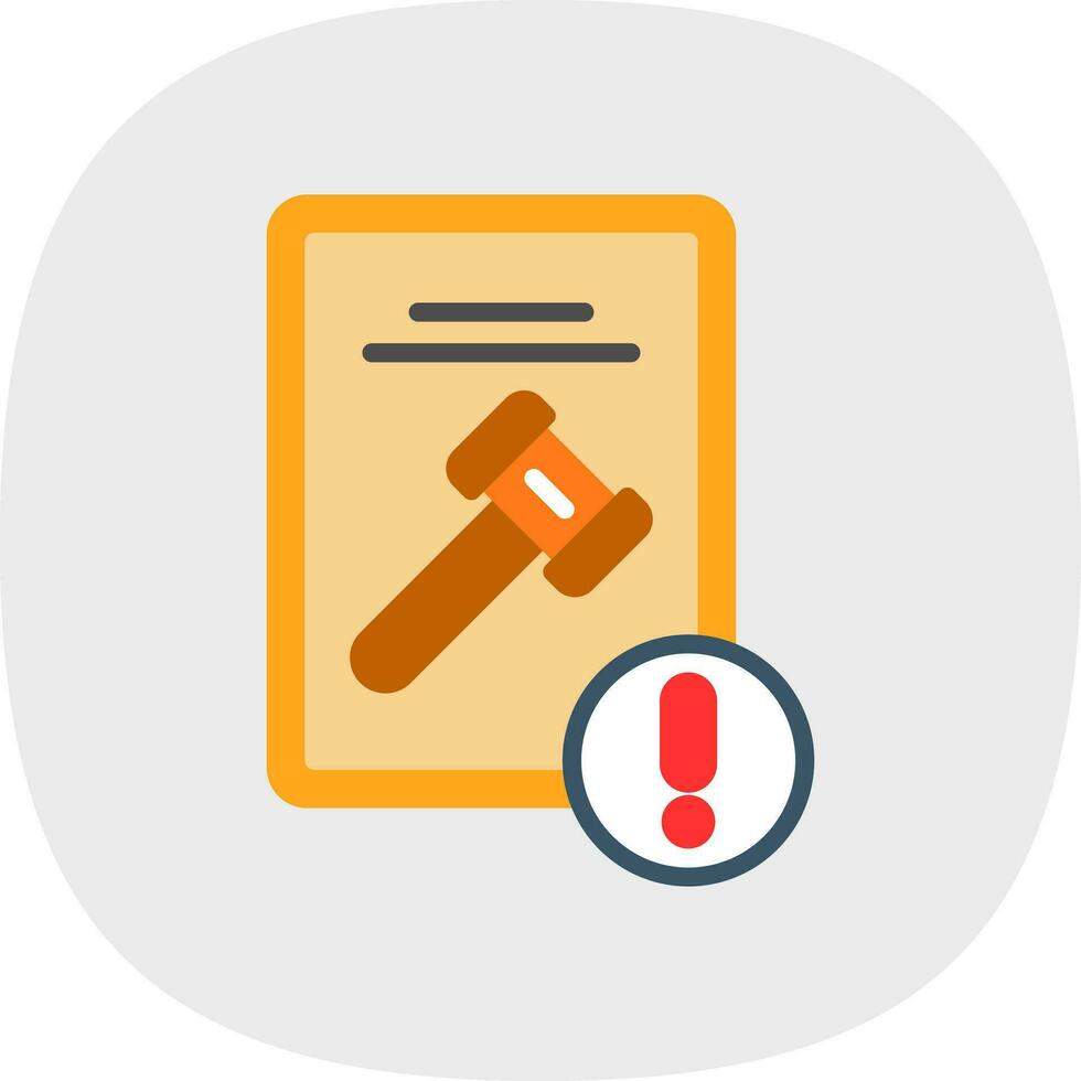 Litigation Risks Vector Icon Design