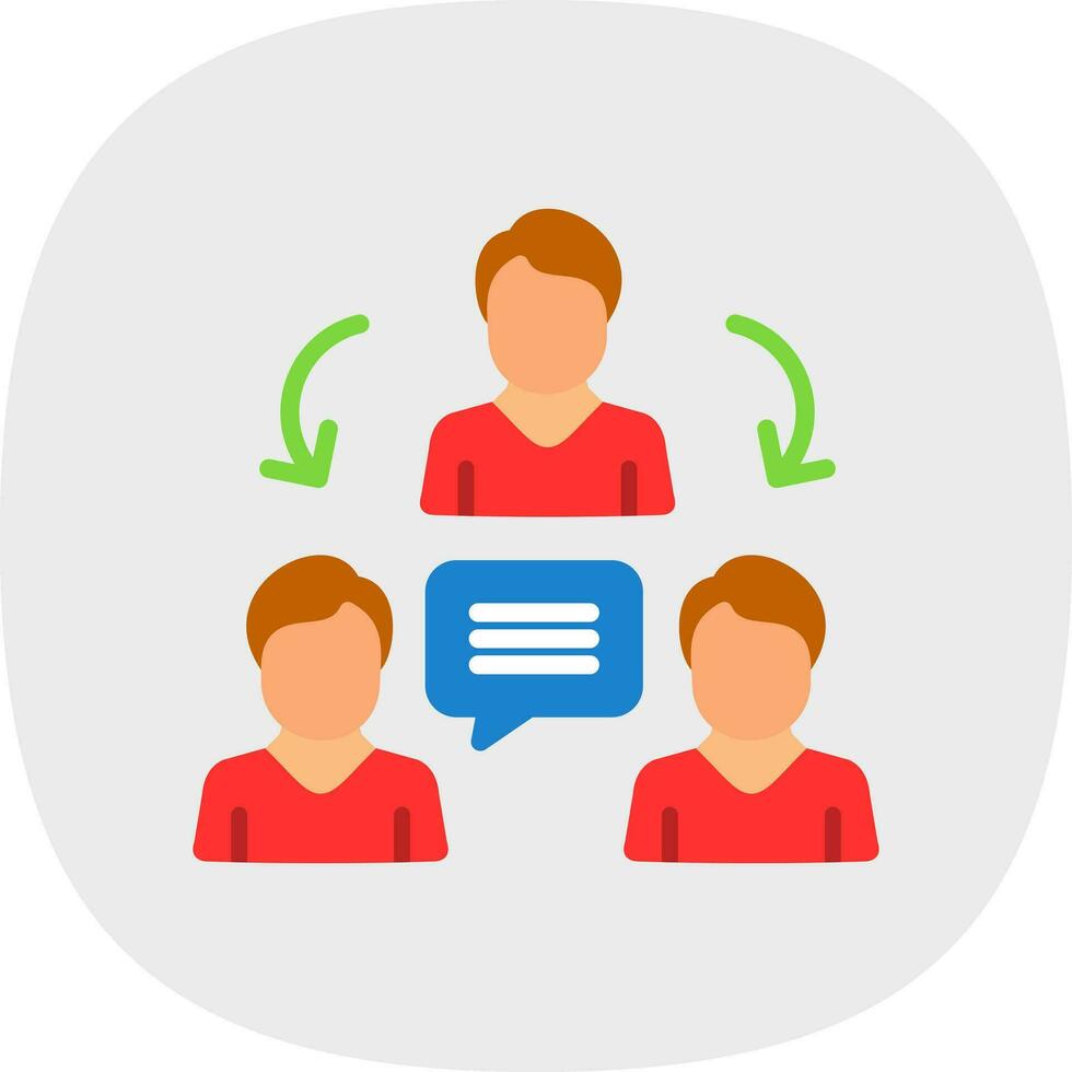Team Collaboration Issues Vector Icon Design