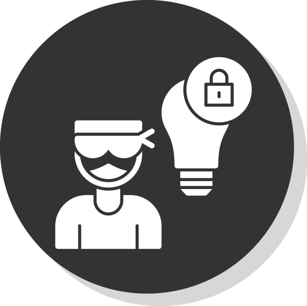 Intellectual Property Theft Vector Icon Design