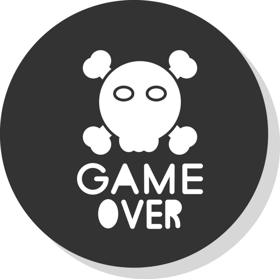 Game Over Vector Icon Design