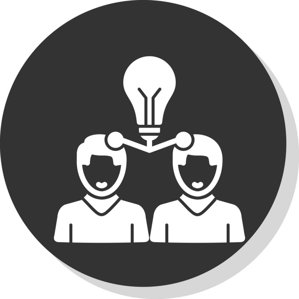 Knowledge Sharing Vector Icon Design