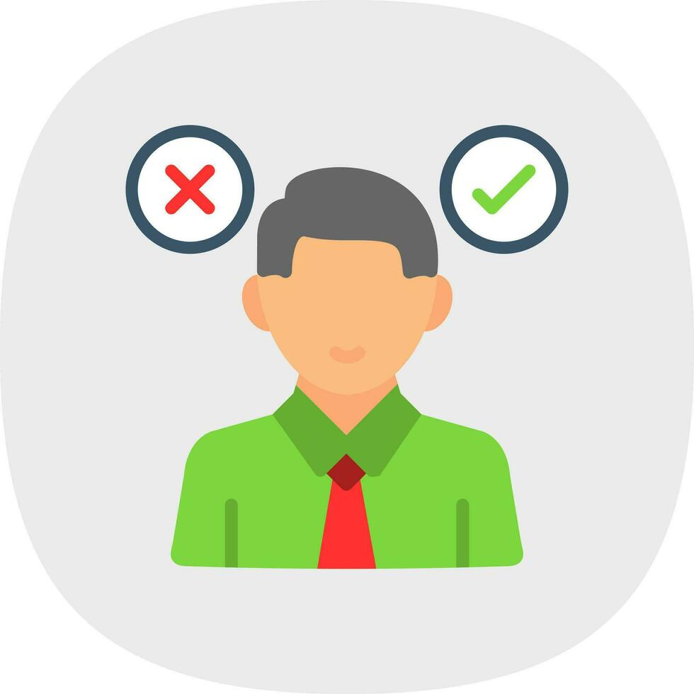 Decision Making Vector Icon Design