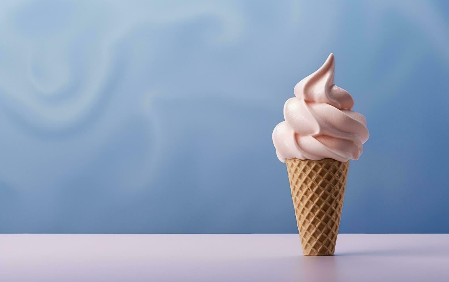 Ice cream abstract background with empty space for text. AI Generative photo