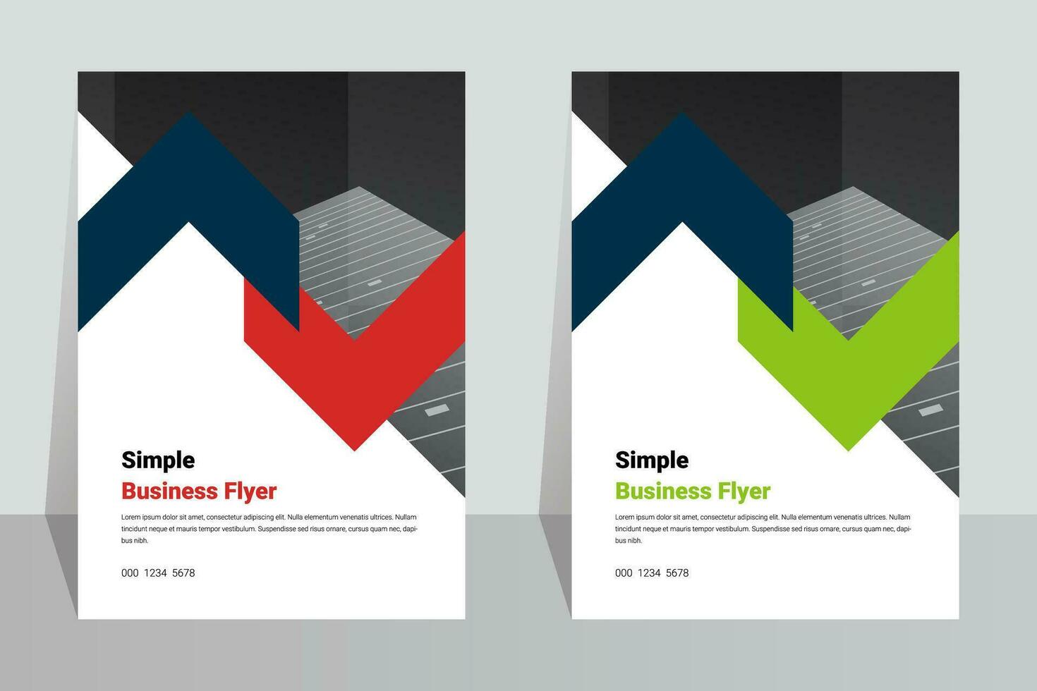 Creative marketing agency A4 flyer cover template vector