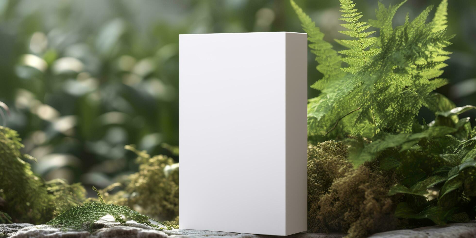 box mockup design. Generative AI photo
