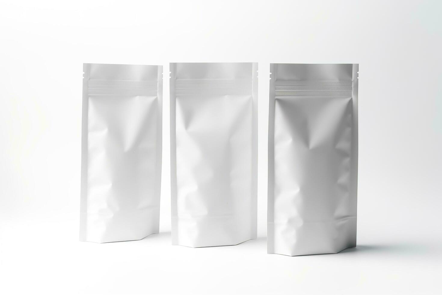 Blank Bag mockup design on white background. Generative AI photo