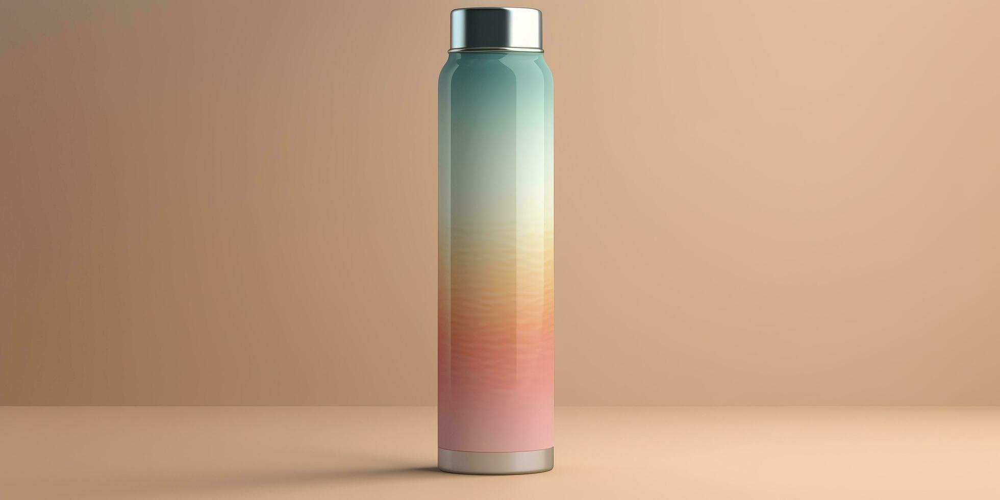 Water Bottle with beautiful background. Generative AI photo