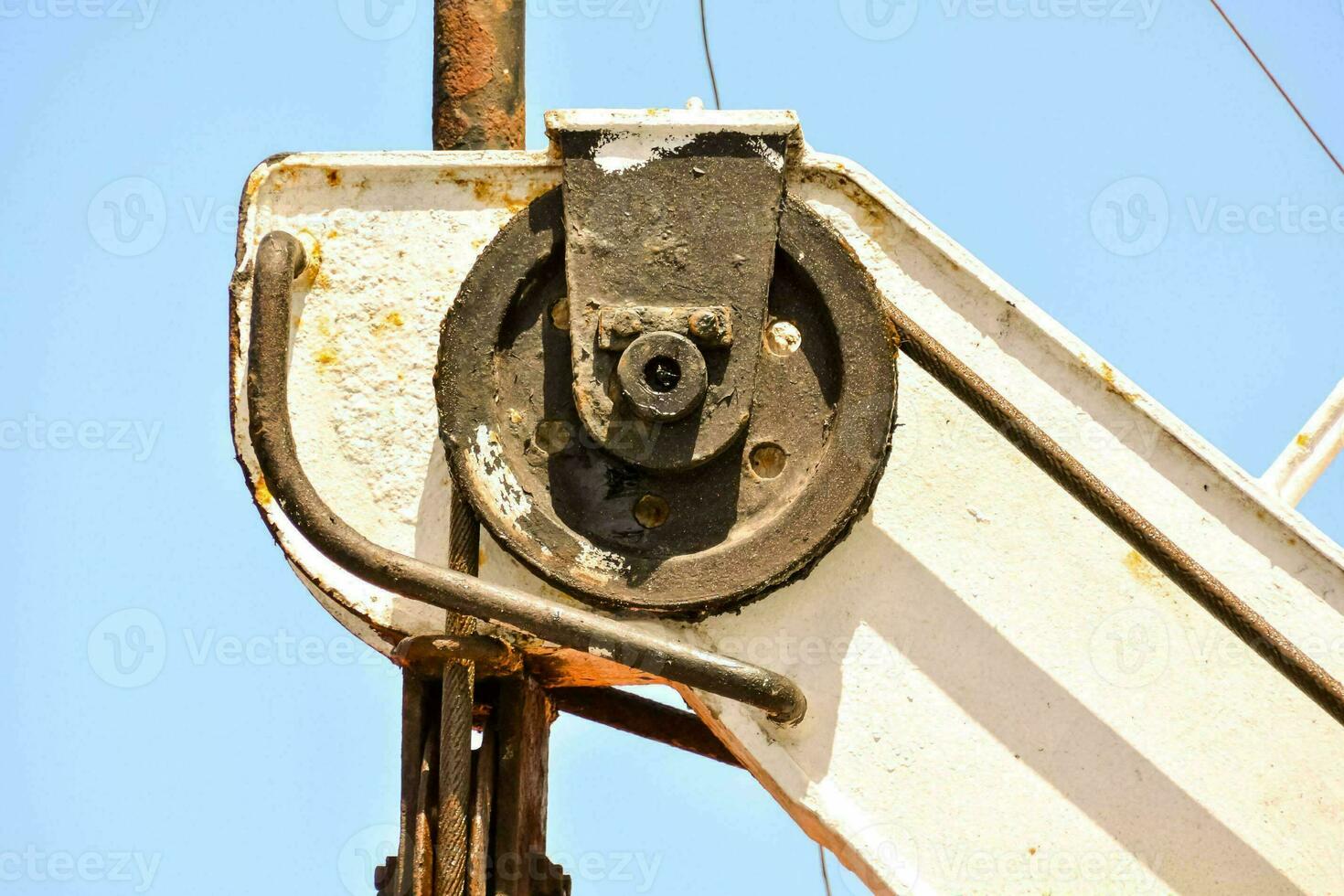 Old Industrial Pulley photo