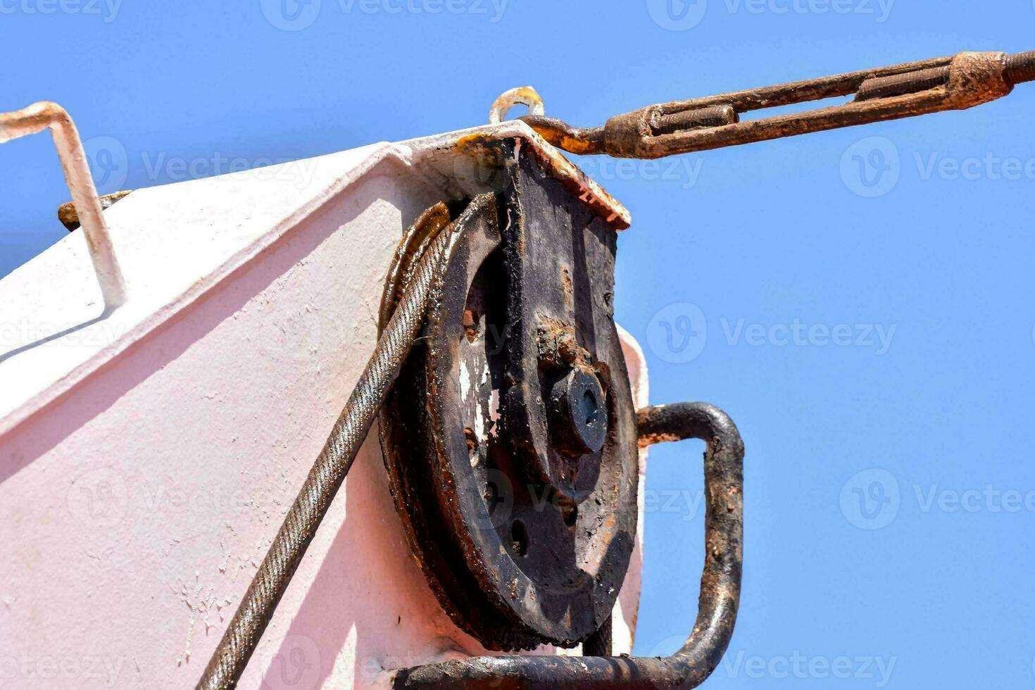 Old Industrial Pulley photo