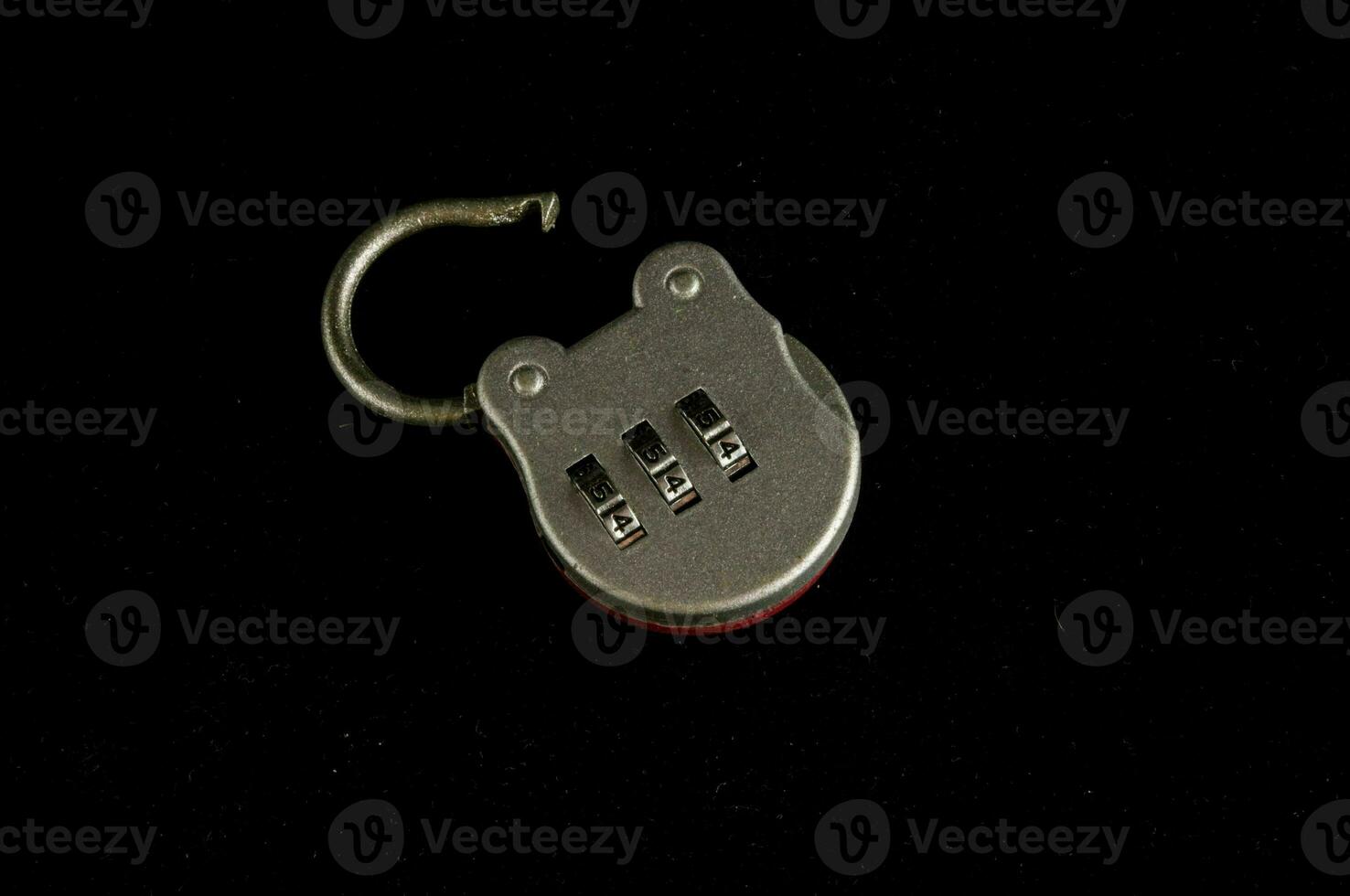a metal lock with combination photo