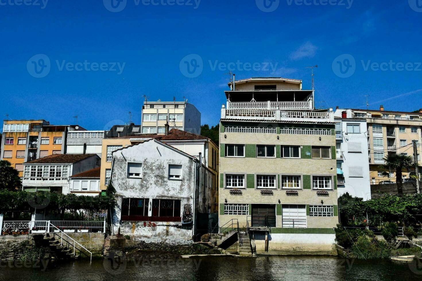 houses along the river photo