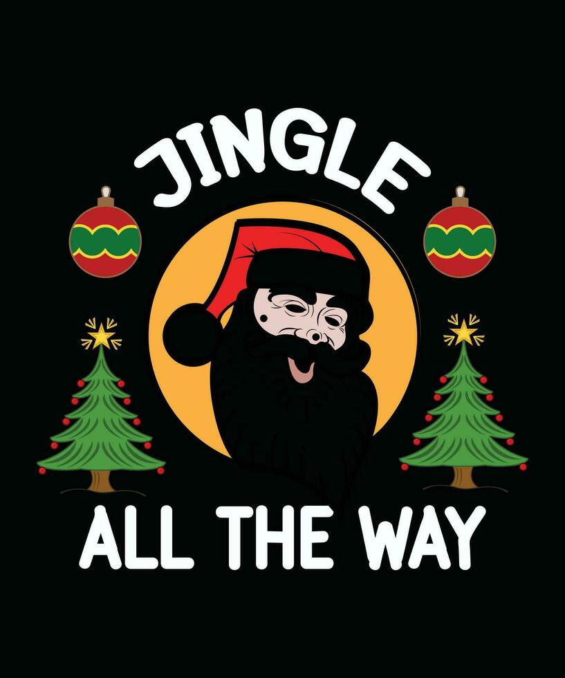 Christmas T-shirt design, Vector design