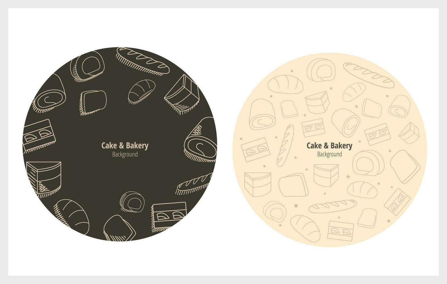 Cake bakery background vector