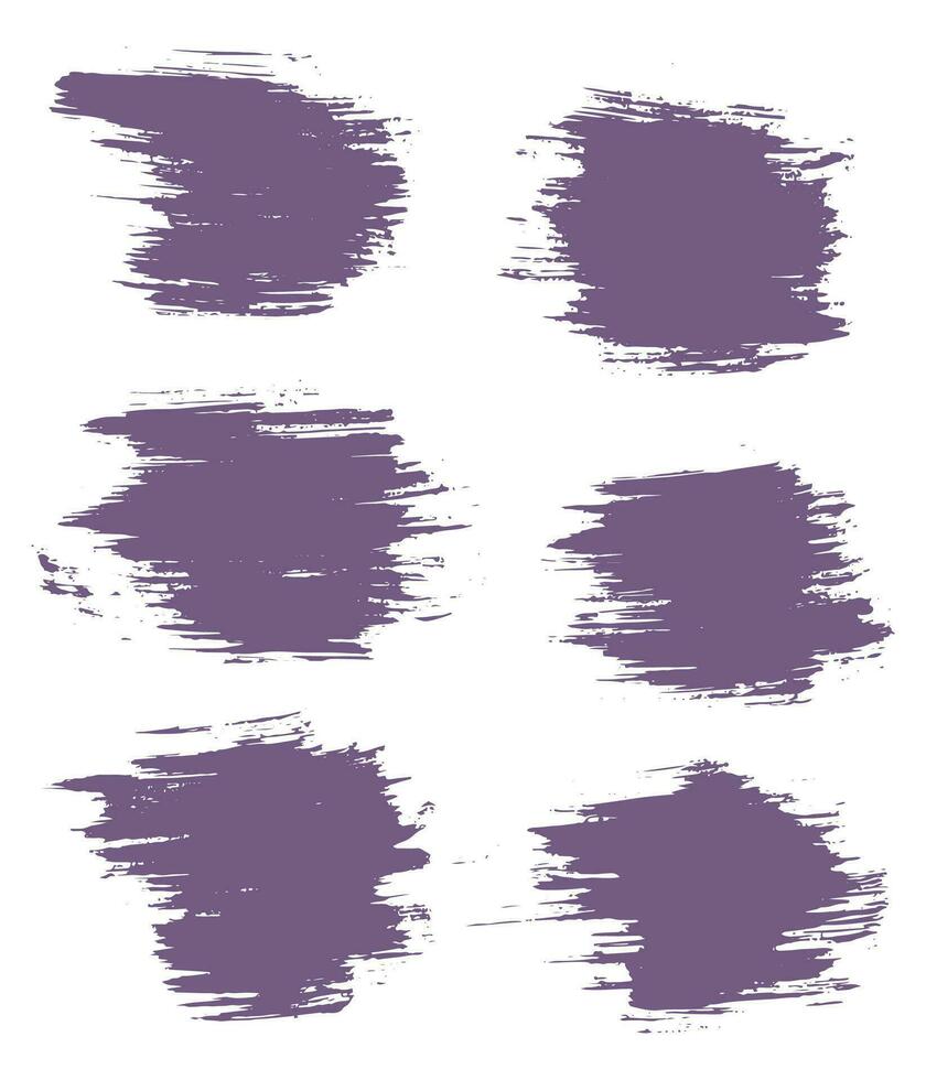 Purple color grungy brush stroke vector