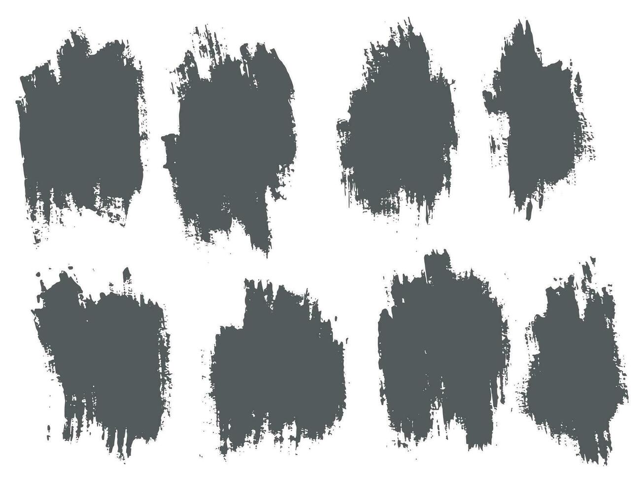 Different brush stroke splatter collection vector