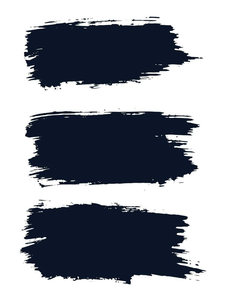 Black texture ink vector brush stroke