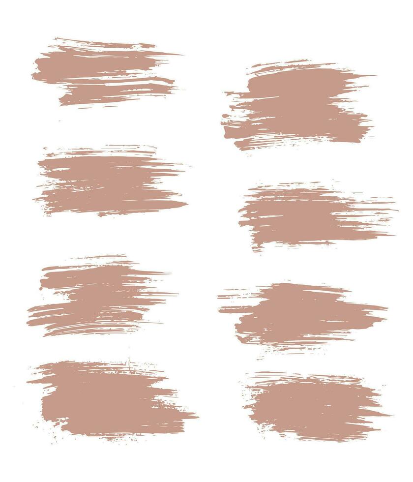 Hand drawn pink grunge texture brush line vector