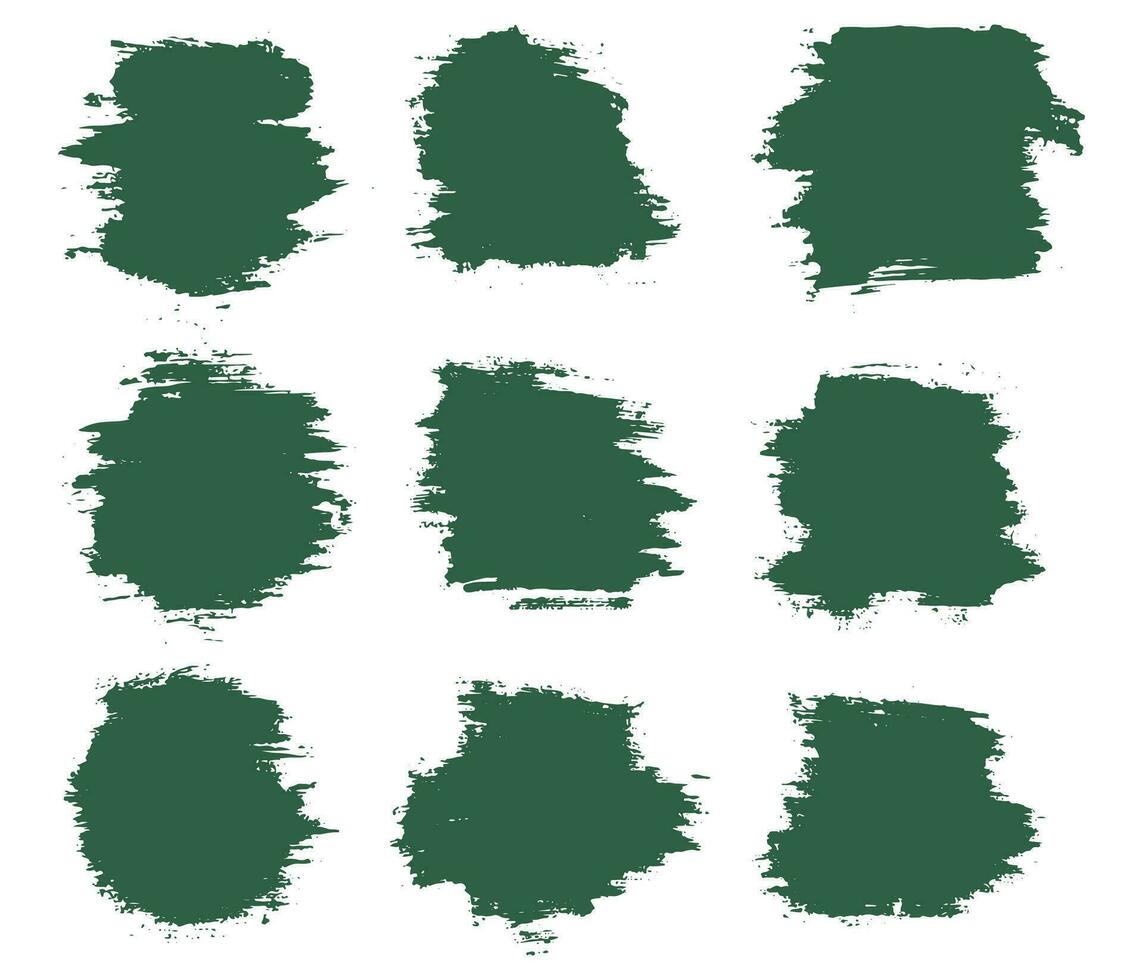 Scratches grunge green color paint brush stroke 31693147 Vector Art at