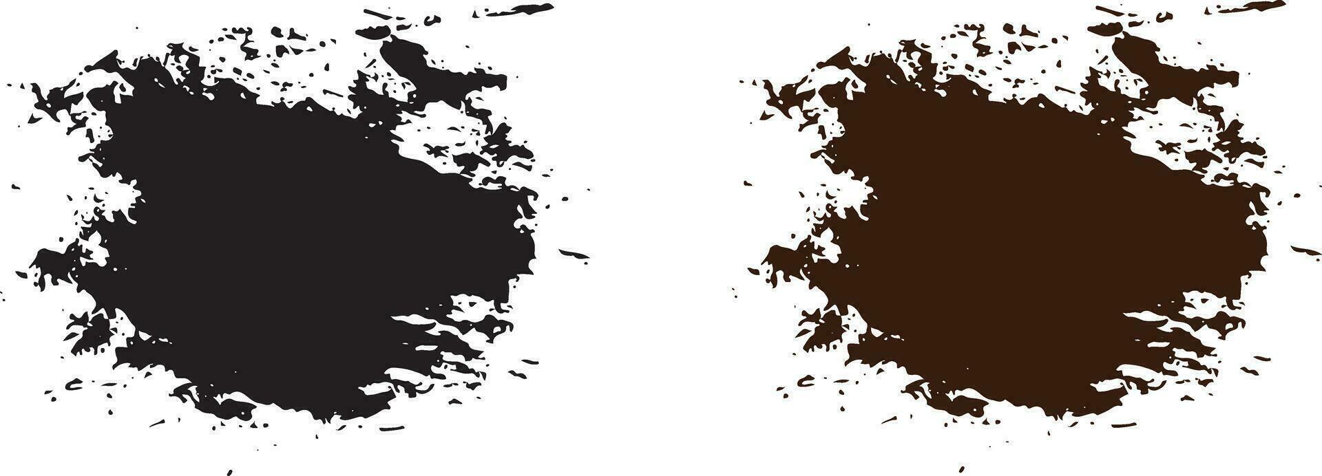 Collection of brush stroke illustration vector