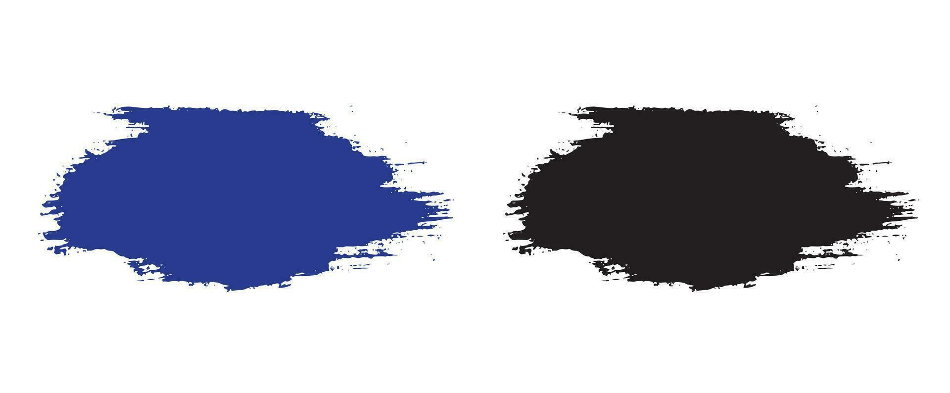 Set of paint brush stroke vector