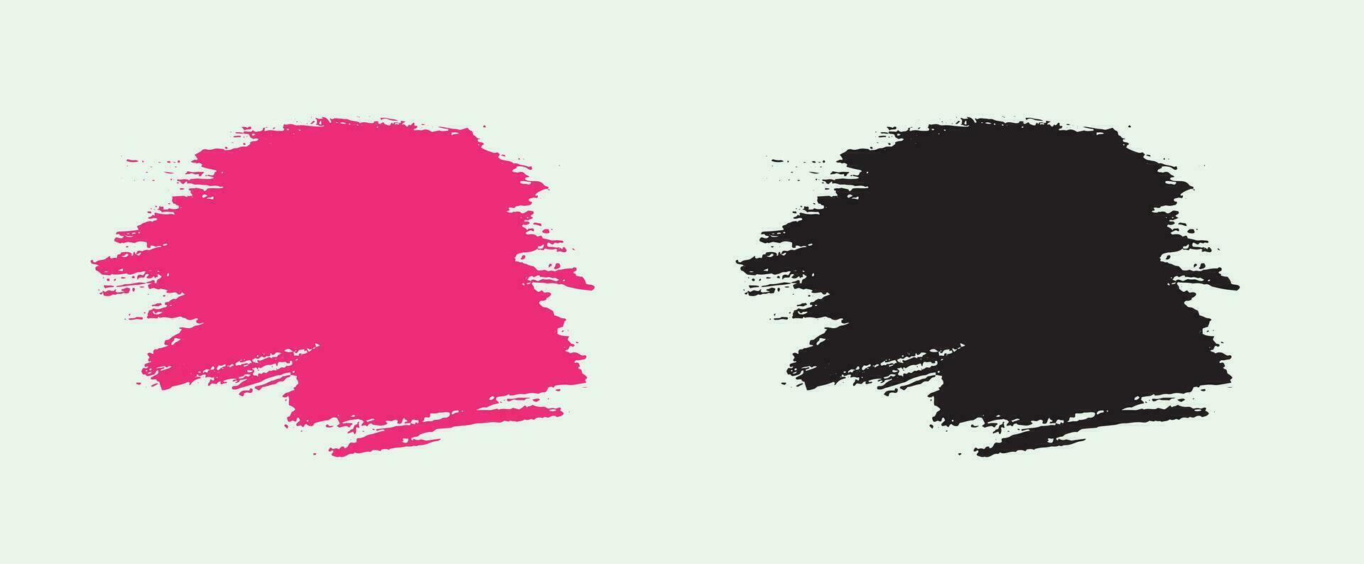 Collection of abstract brush stroke texture vector