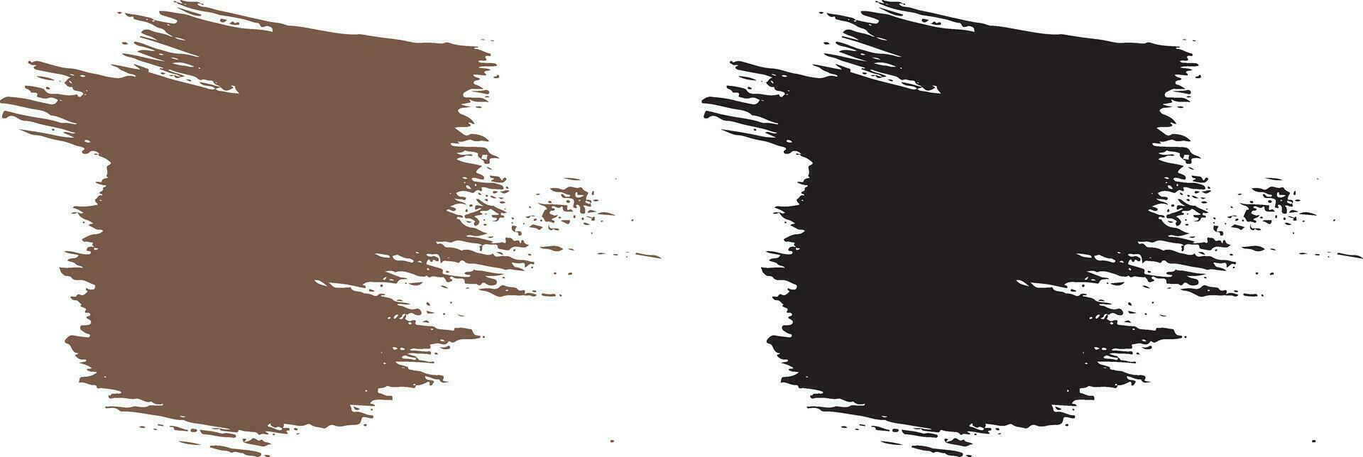 Paint vector grunge brush stroke set