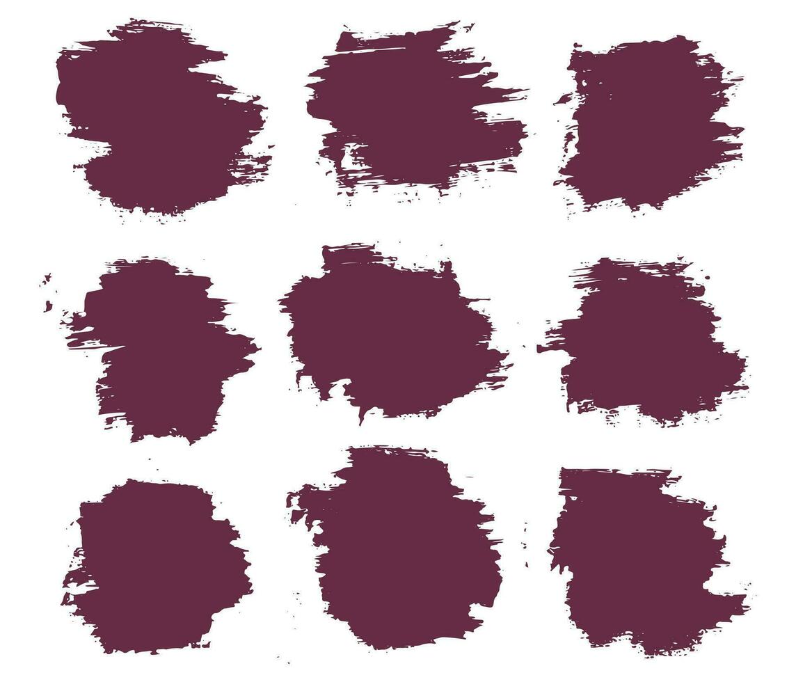 Grunge texture brush stroke template vector