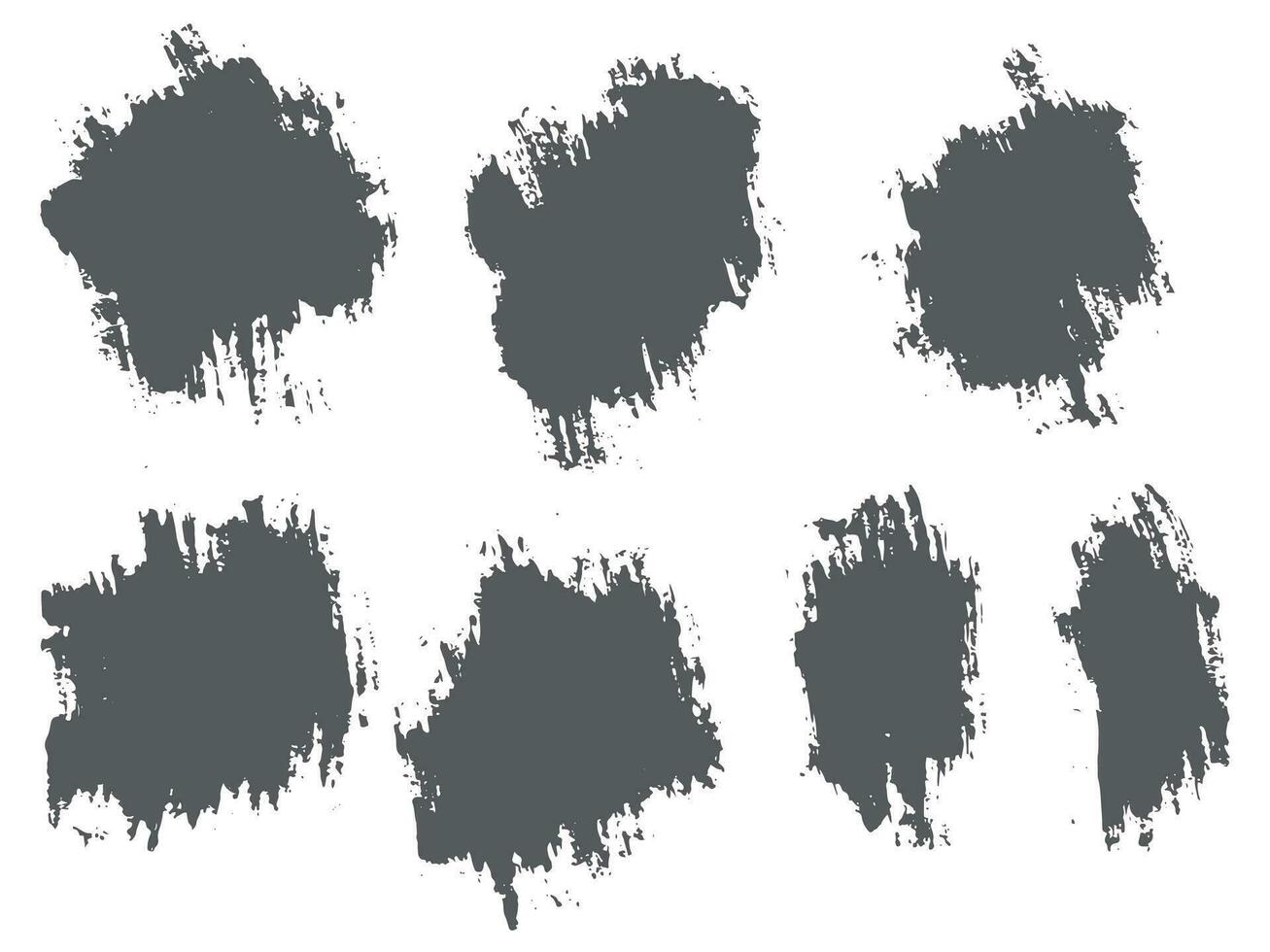 Grunge splatter paint brush stroke box vector