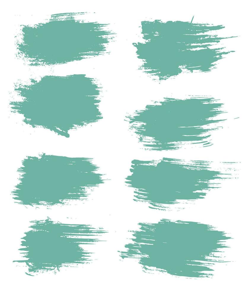 Collection of vector brush stain