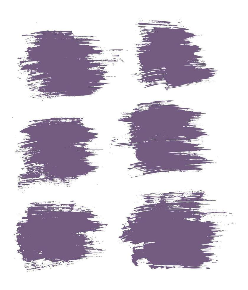 Ink purple color brush vector illustration