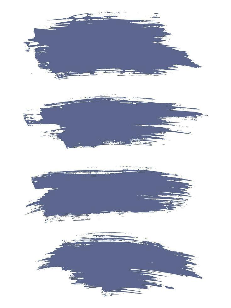 Abstract grunge purple color brush stroke banner vector