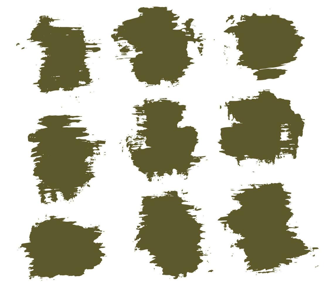 Brush stroke set vector