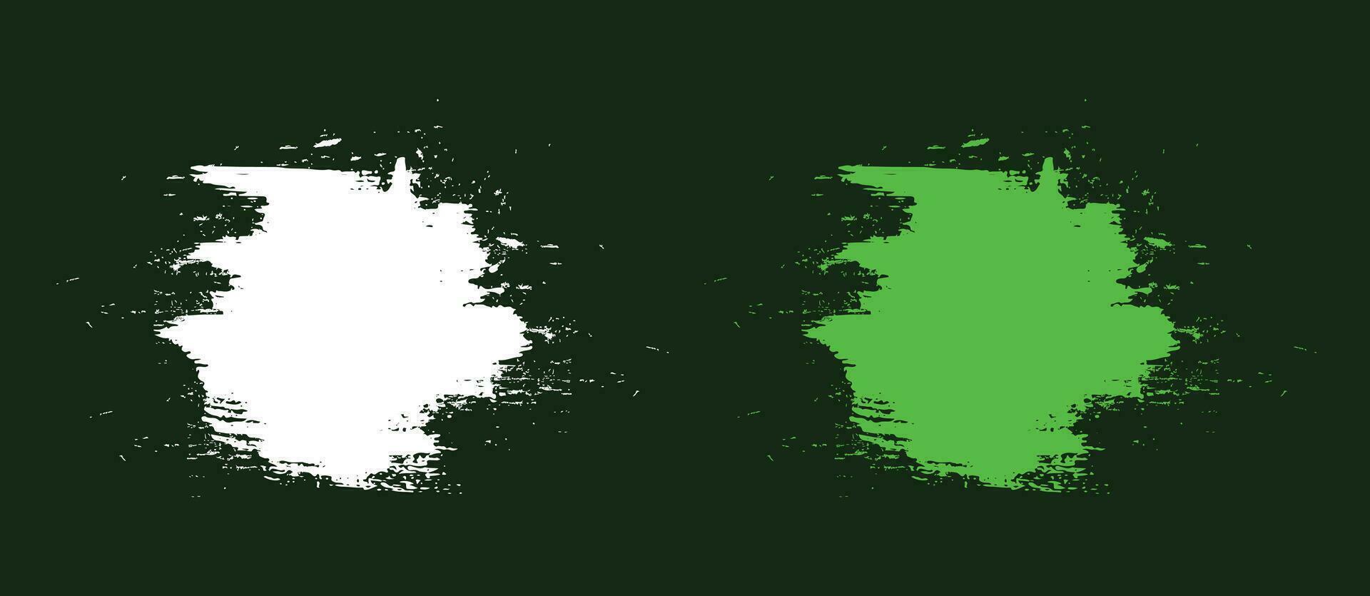 Vector brush stroke and stain grunge texture set