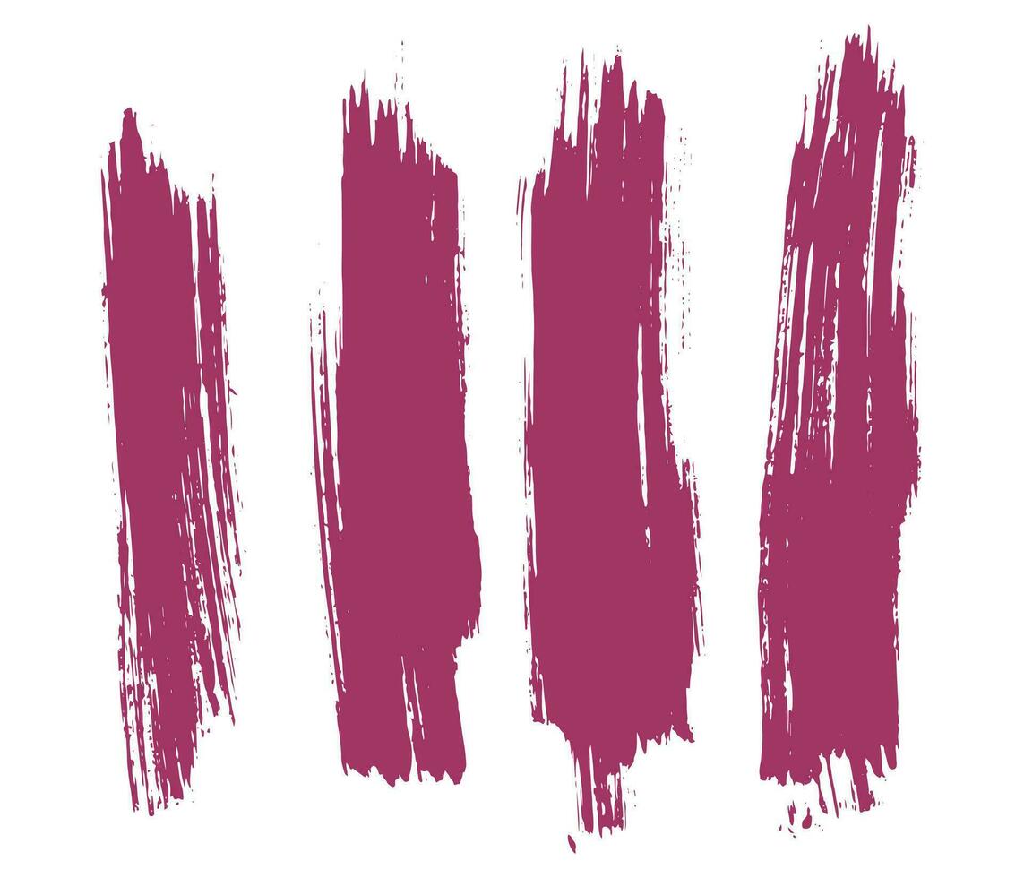 Collection of vector splash brush stroke