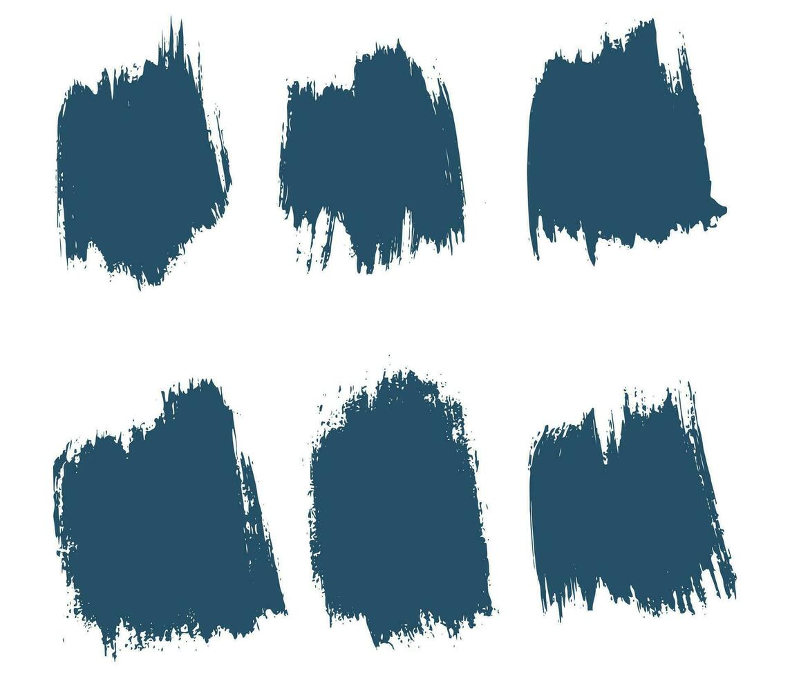 Paint brush stroke vector grunge template