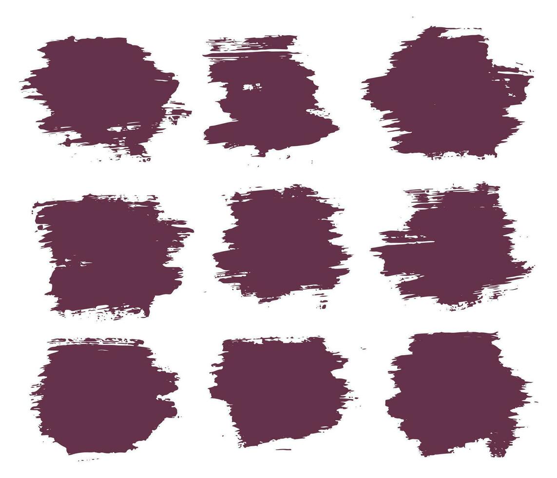Ink brush stroke design vector