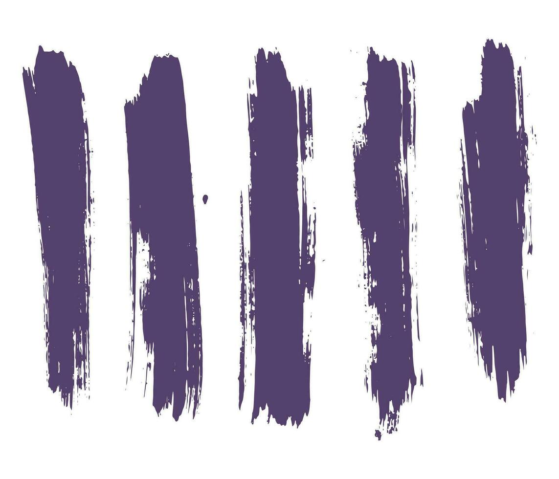 Texture set of vector brush illustration