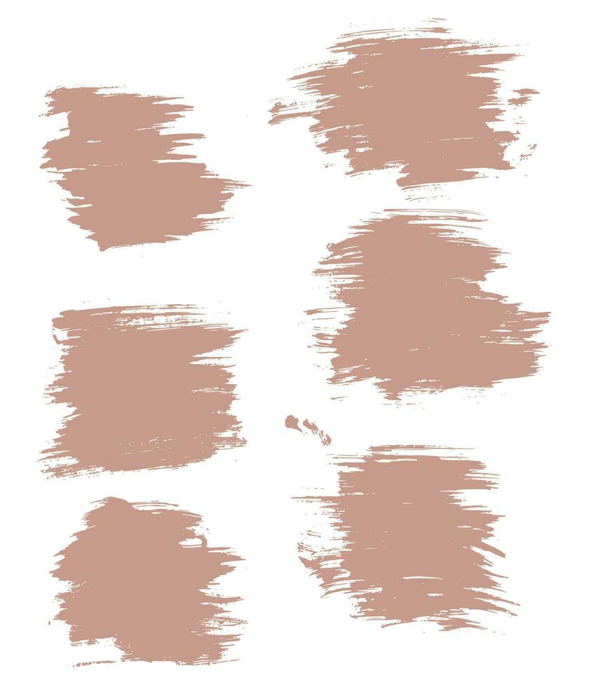 Hand painted pink color brush stroke vector