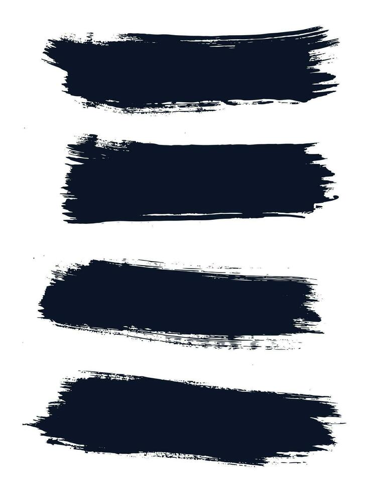 Black ink abstract texture paint background vector