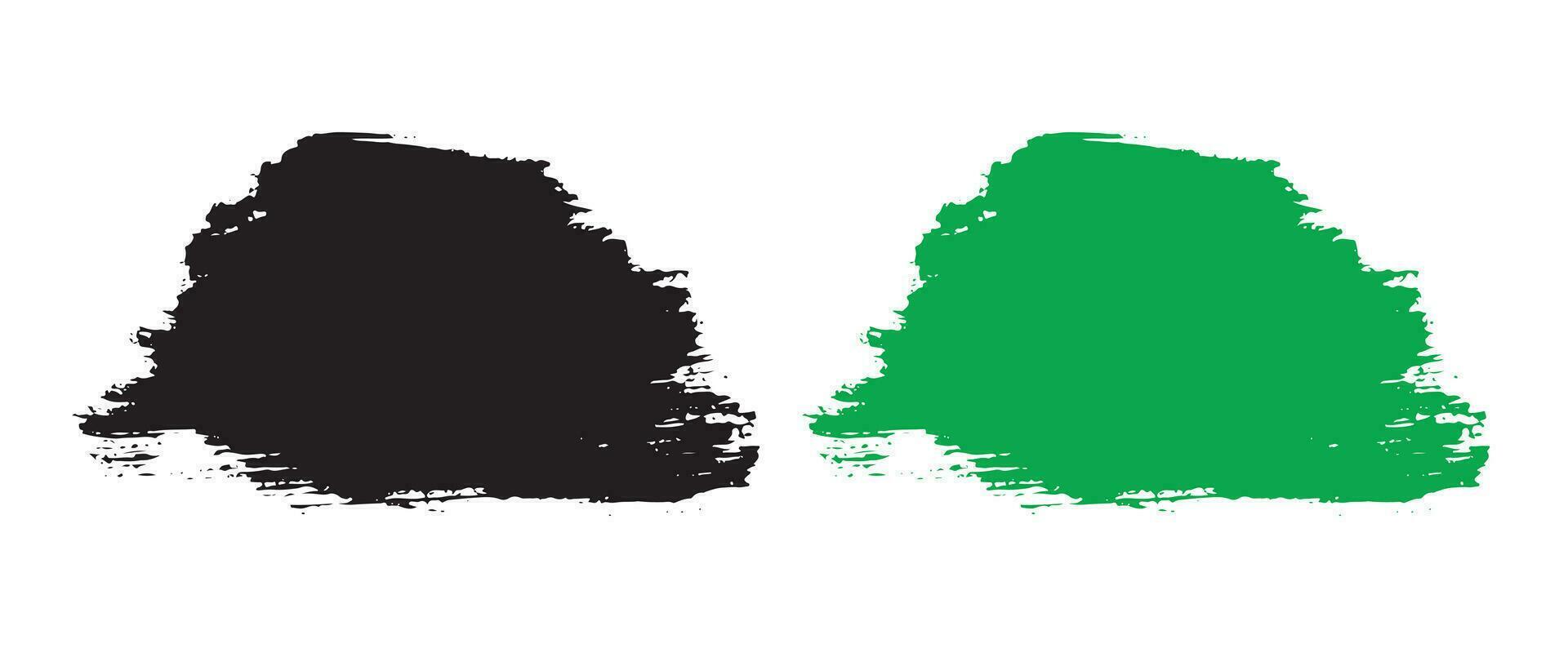 Set of vector illustration brush line